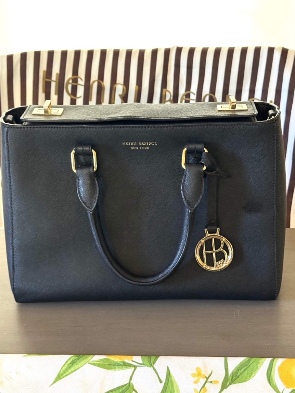 Henry Bendel New York Turn-lock Satchel